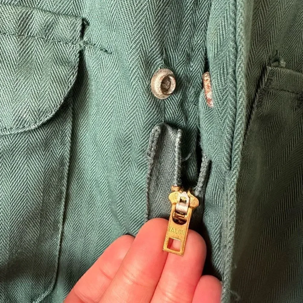 Big Mac JCPenney Vintage RARE Color Men’s Teal Green Mechanic Work Coveralls Jum - Picture 5 of 15